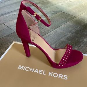 Michael Kors Margot Platform Suede Pump-NEW